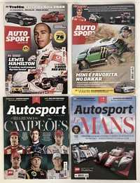 Revistas Auto Sport,Motor Clássico e Topos & Clássicos