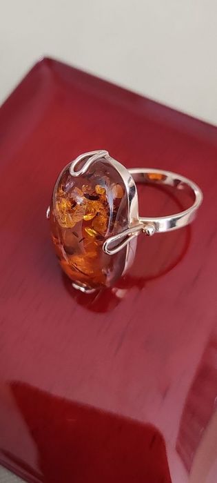 Янтарь золото СССР 583 кольцо "Вечернее" 18 р.