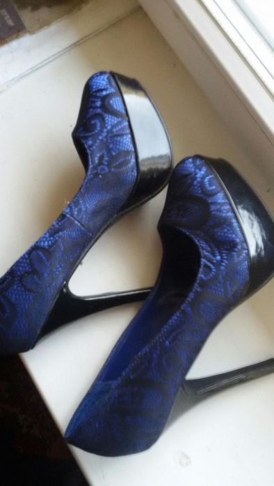 New Look 39 размер туфли женские синие женская обувь