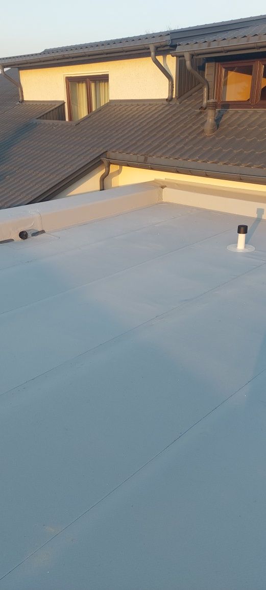 Dach płaski tarasy balkony membrana pvc