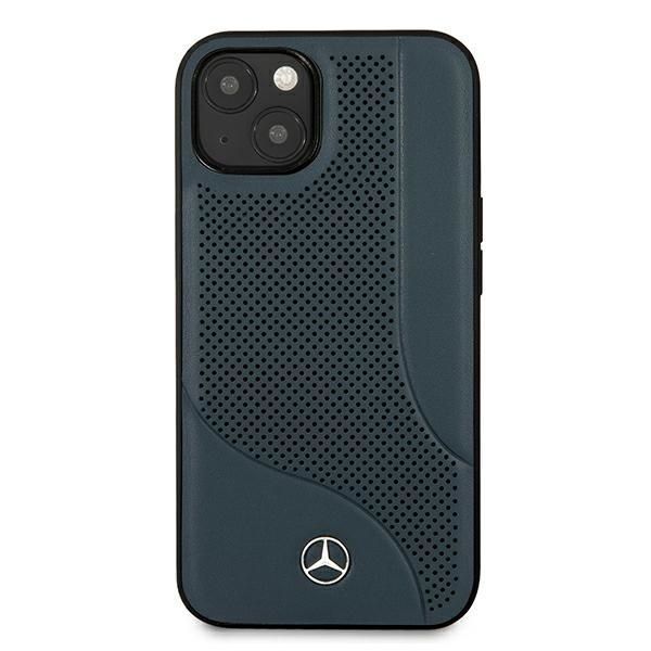 Etui skórzane Mercedes-Benz iPhone 13 Mini 5,4" Granatowy