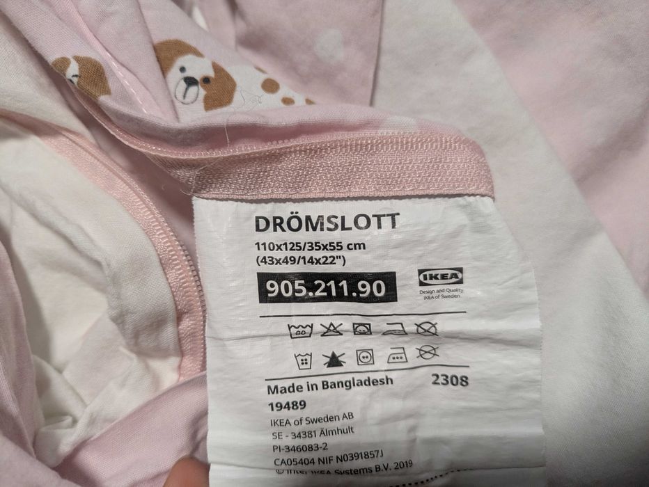 pościel Ikea pieski różowa