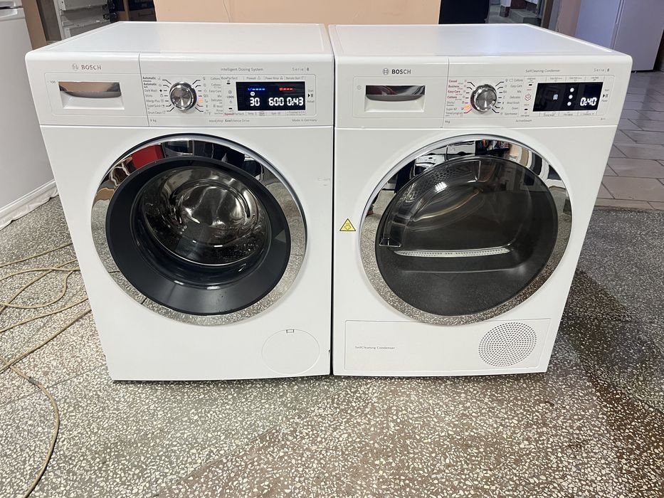 Комплект Bosch 8 серії пралка + сушка