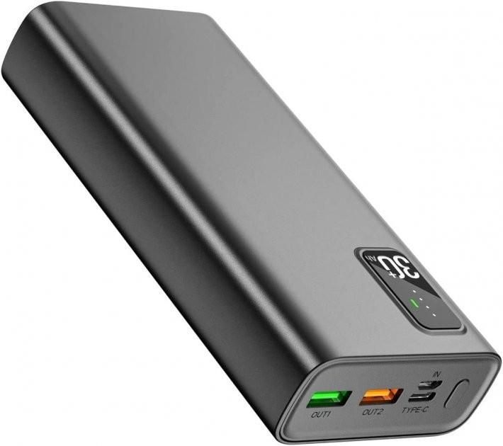 Павербанк Toospon QC3.0 C PD20W USB 30000 mAh 22,5 W Black