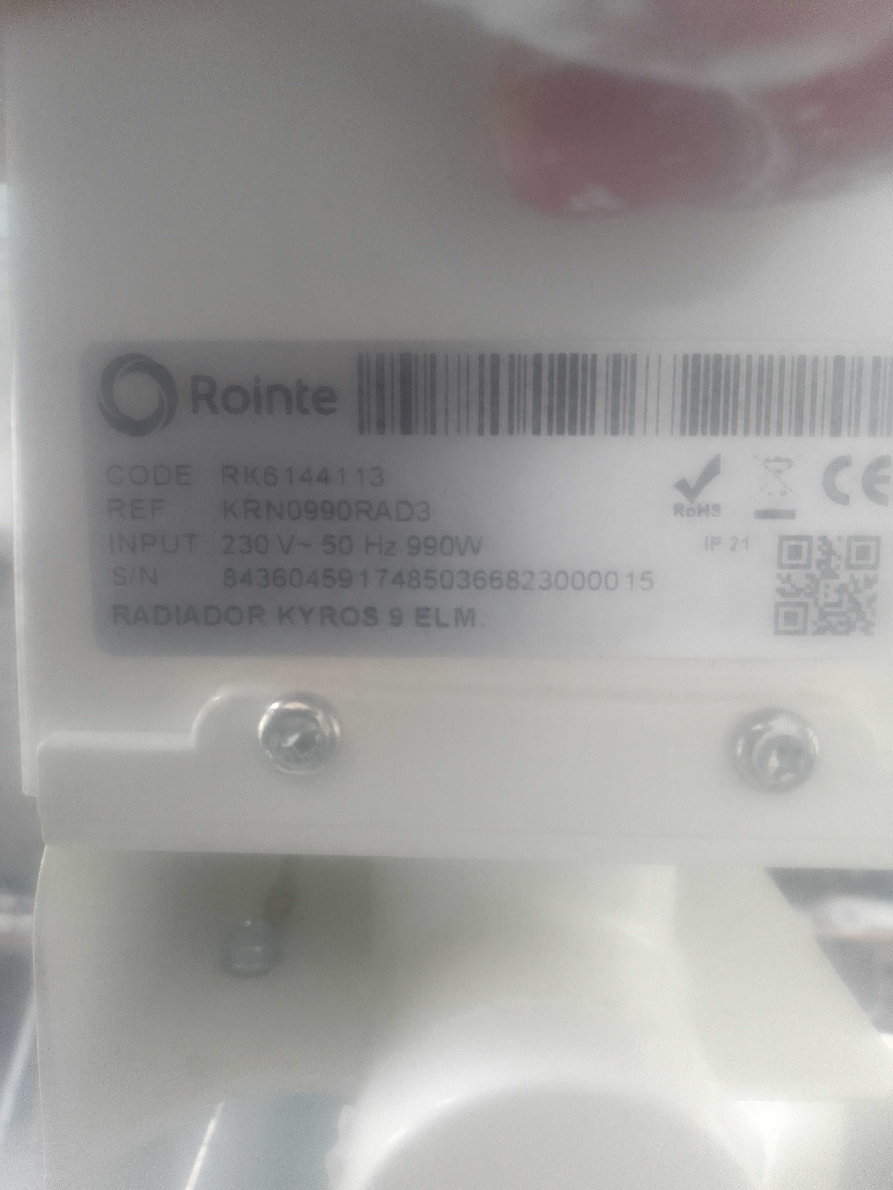 Radiador elétrico digital com pré-programação Kyros