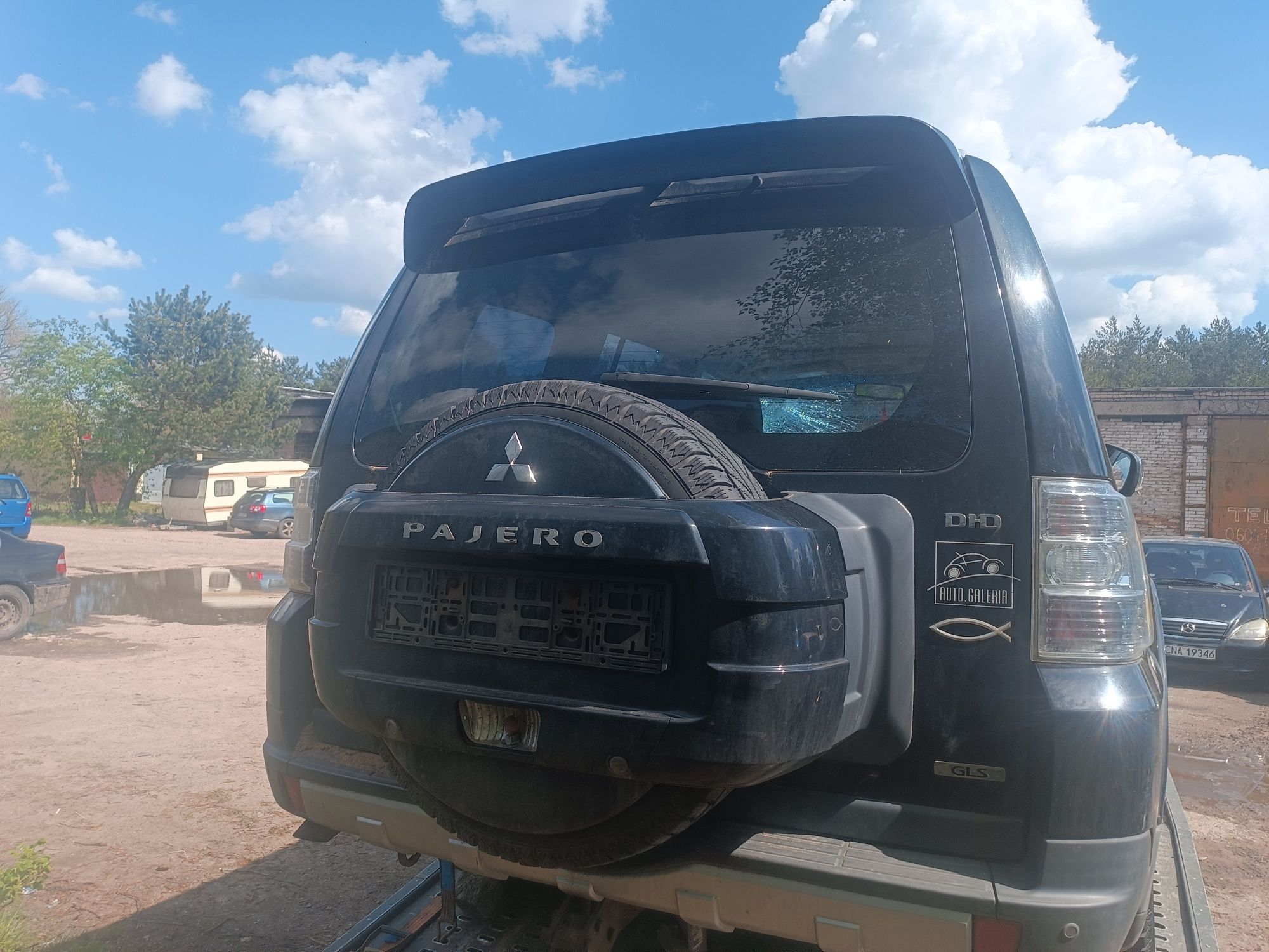 Mitsubishi Pajero IV X24 klapa tył kompletna lotka szyba spojler lotka