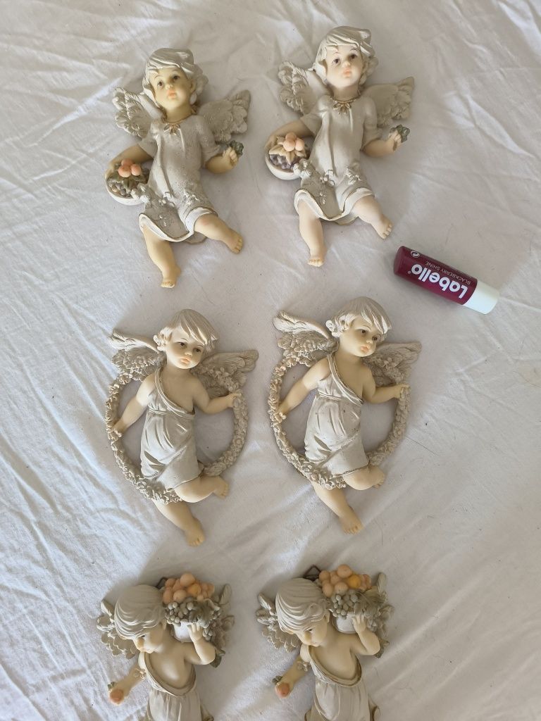 Conjunto de 6 Anjos de parede - Novos