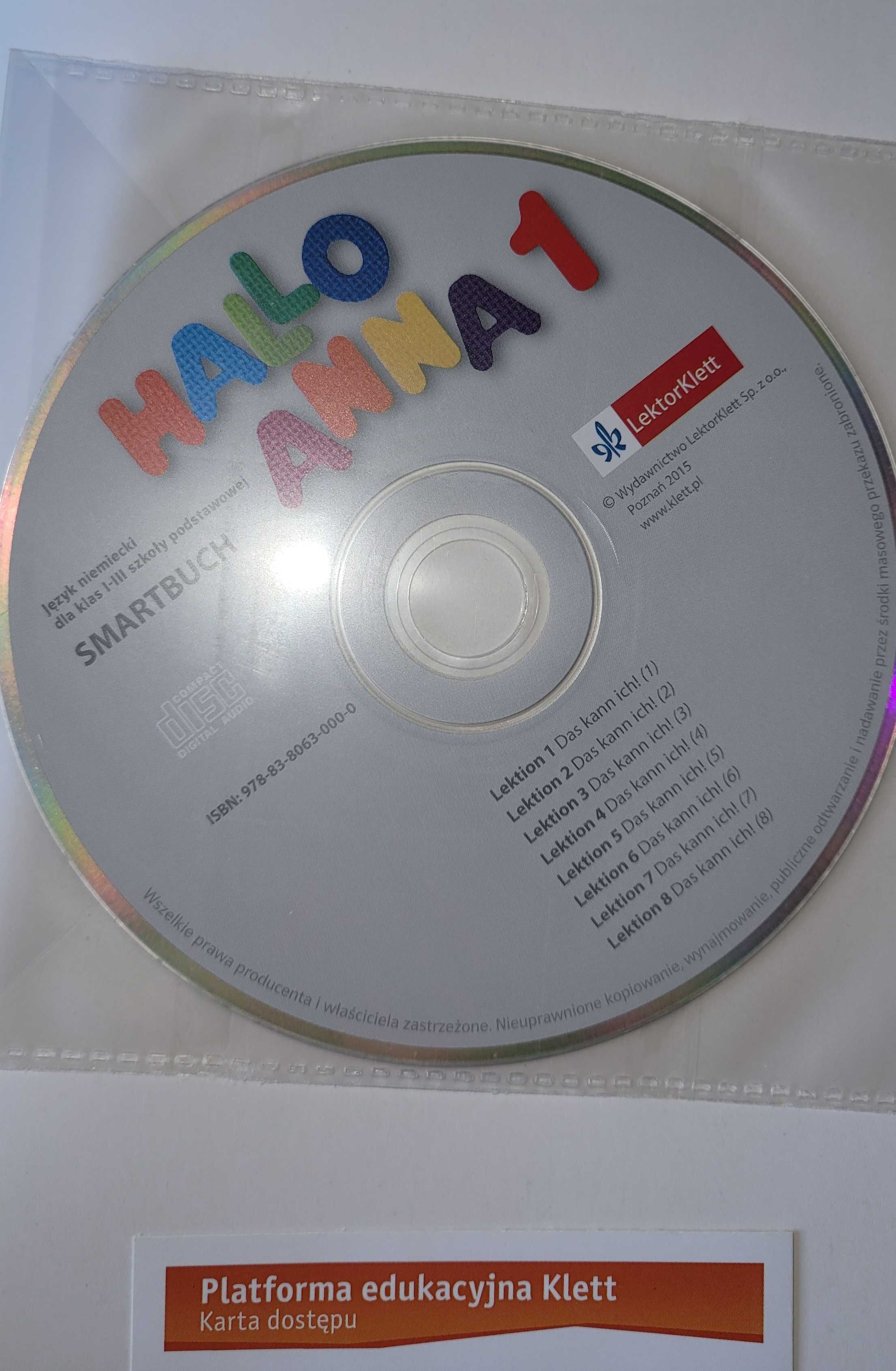 Hallo Anna 1 - niemiecki dla klas I-III Szk.Pods. ĆWICZENIA + płyta CD