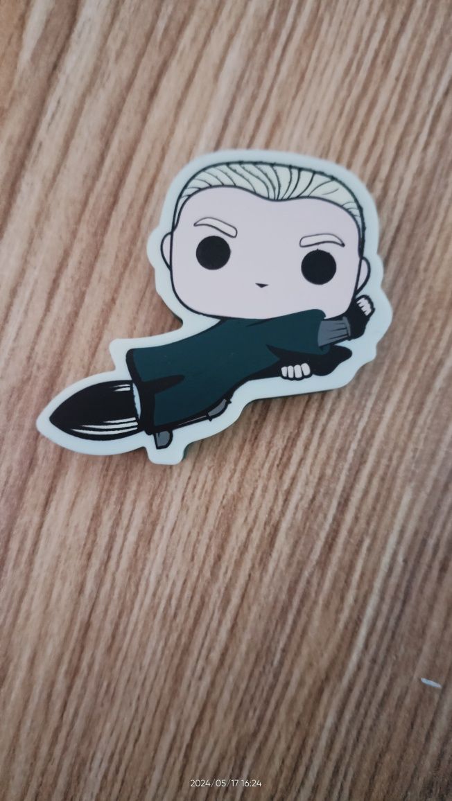 Kinder Joy Harry Potter gadżet Draco Malfoy nakładka na kabel.