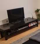 Móvel de tv castanho escuro 160×58