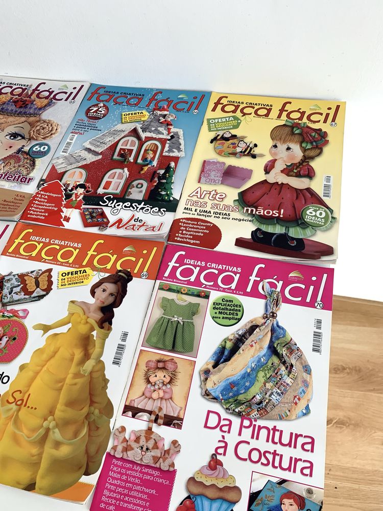 Conjunto de 6 Revistas Faça Fácil (Artes Decorativas)