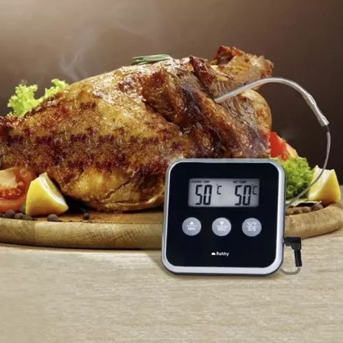 Termometr Kuchenny Cyfrowy Do Piekarnika Mięsa Timer Sonda