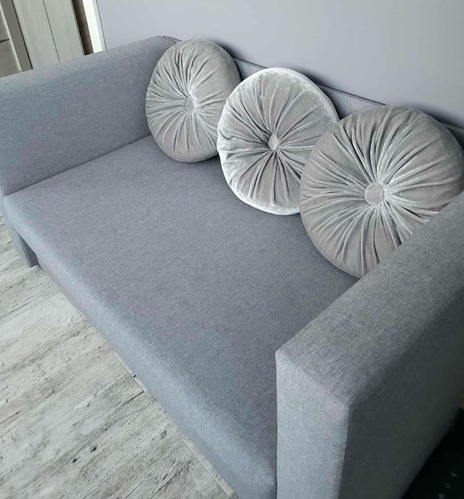 Kanapa koloru szarego