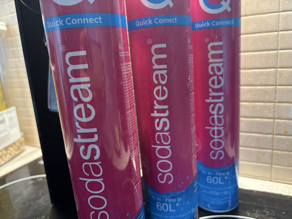 Soda Stream Wymiana Napelnianie CO2 rozowe niebieskie mozliwosc dowozu
