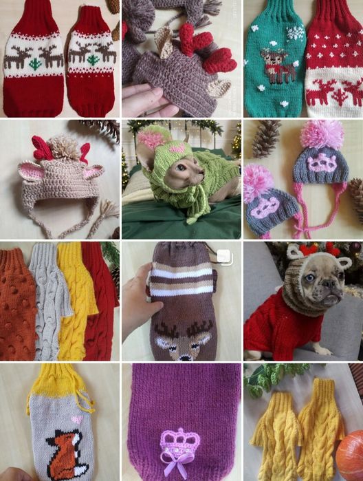 Вязанный свитер для сфинкса одежда для собак кофта одежда для кота