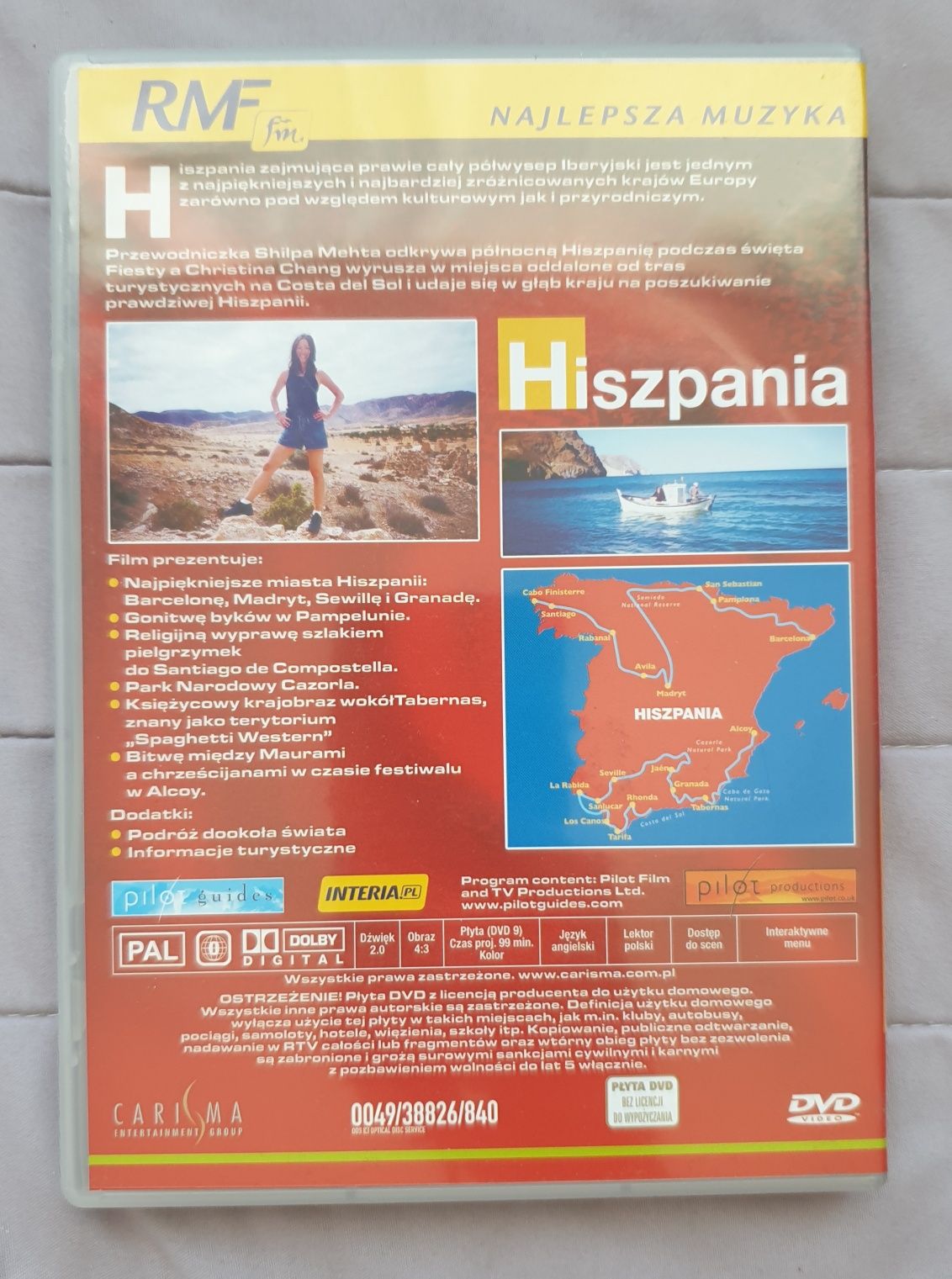 Podróże marzeń - Hiszpania płyta DVD