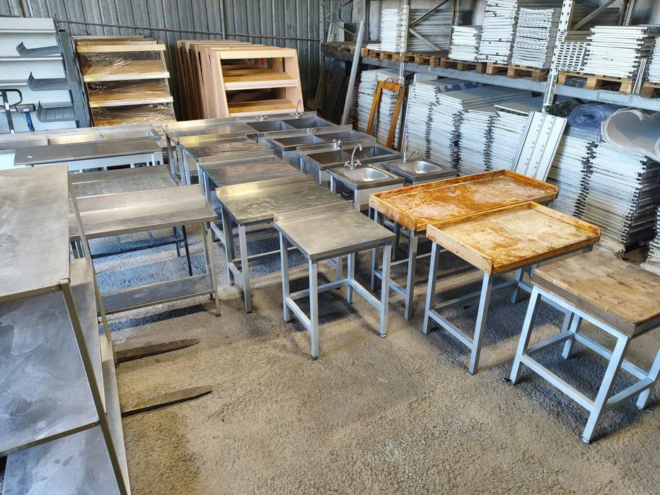 Мойки, столы, стеллажи из нержавеющей стали