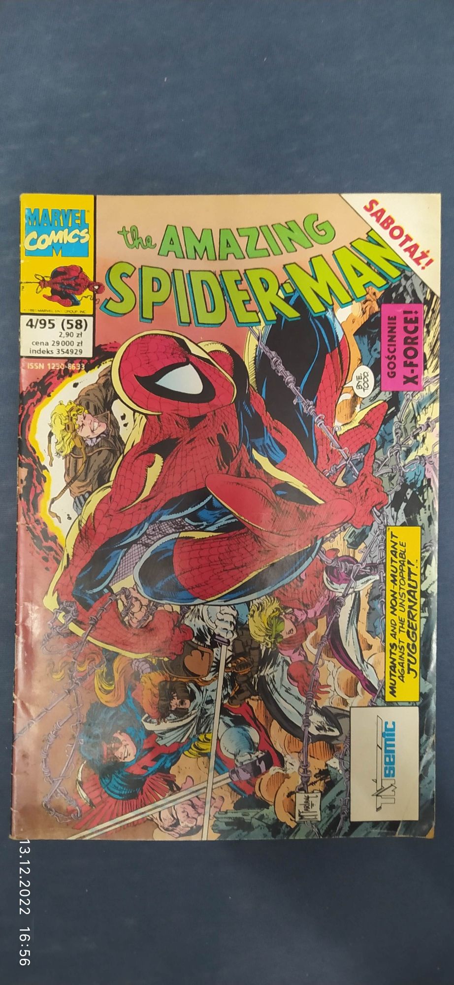 komiks marvel spider man nr 4/95 stan bardzo dobry