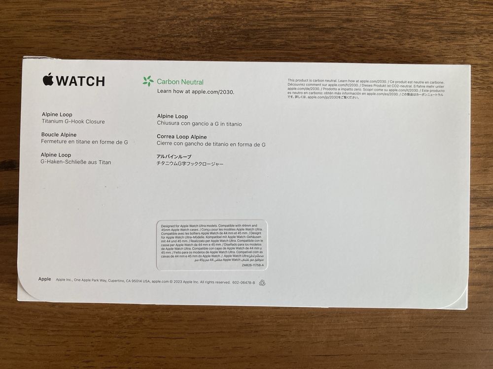 Ремешок Apple Alpine Loop Band Medium для Apple Watch 49mm