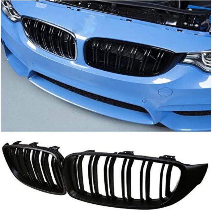 Решетка радиатора ноздри BMW 4 F32 F33 F36 решетки M двойная черный гл