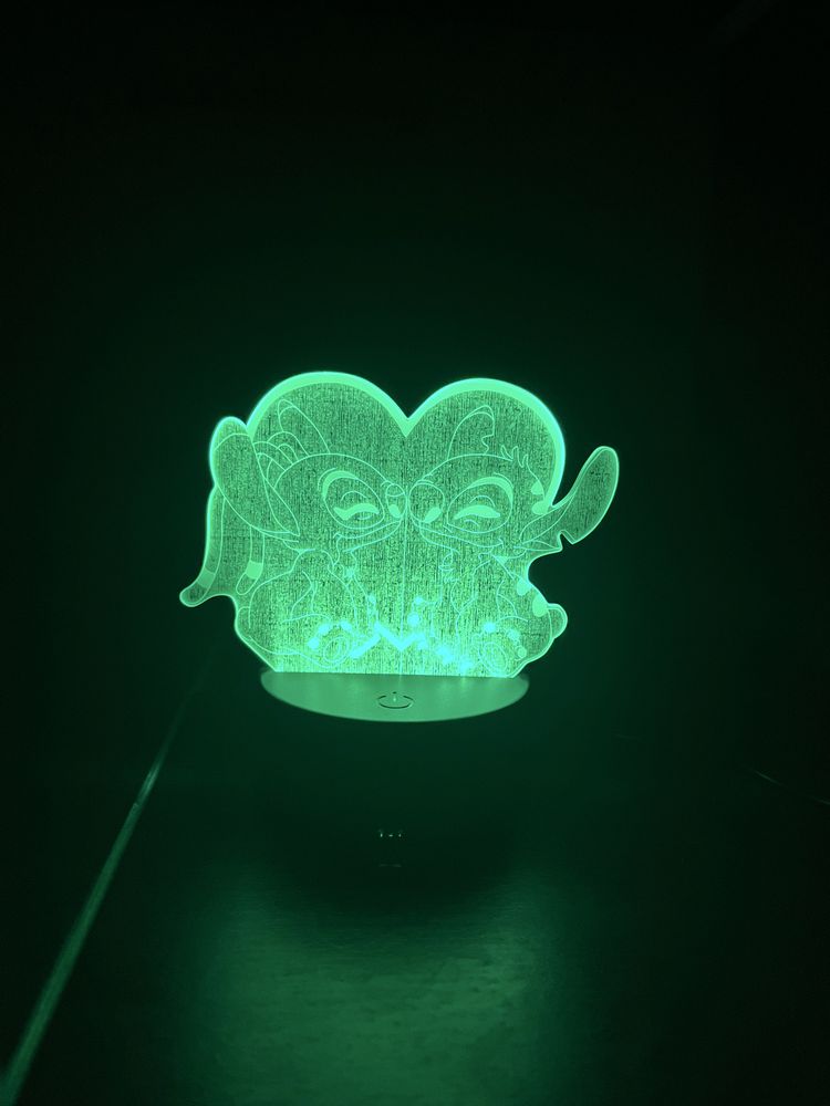 Lampka LED Stitch w serduszku