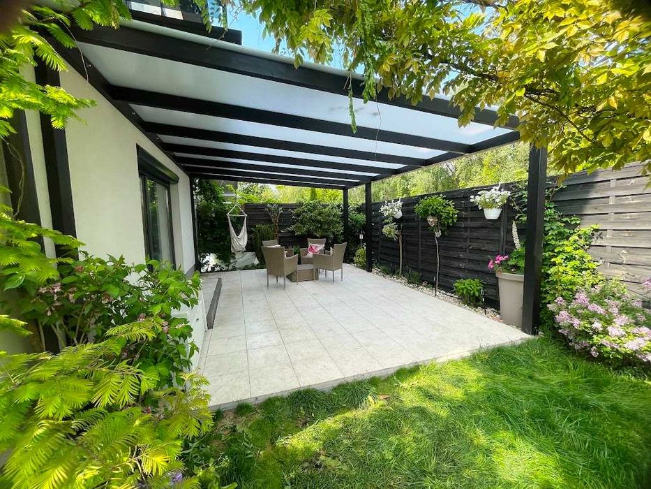 Nowoczesna pergola, taras, zabudowa drewniana, altana, zadaszenie,