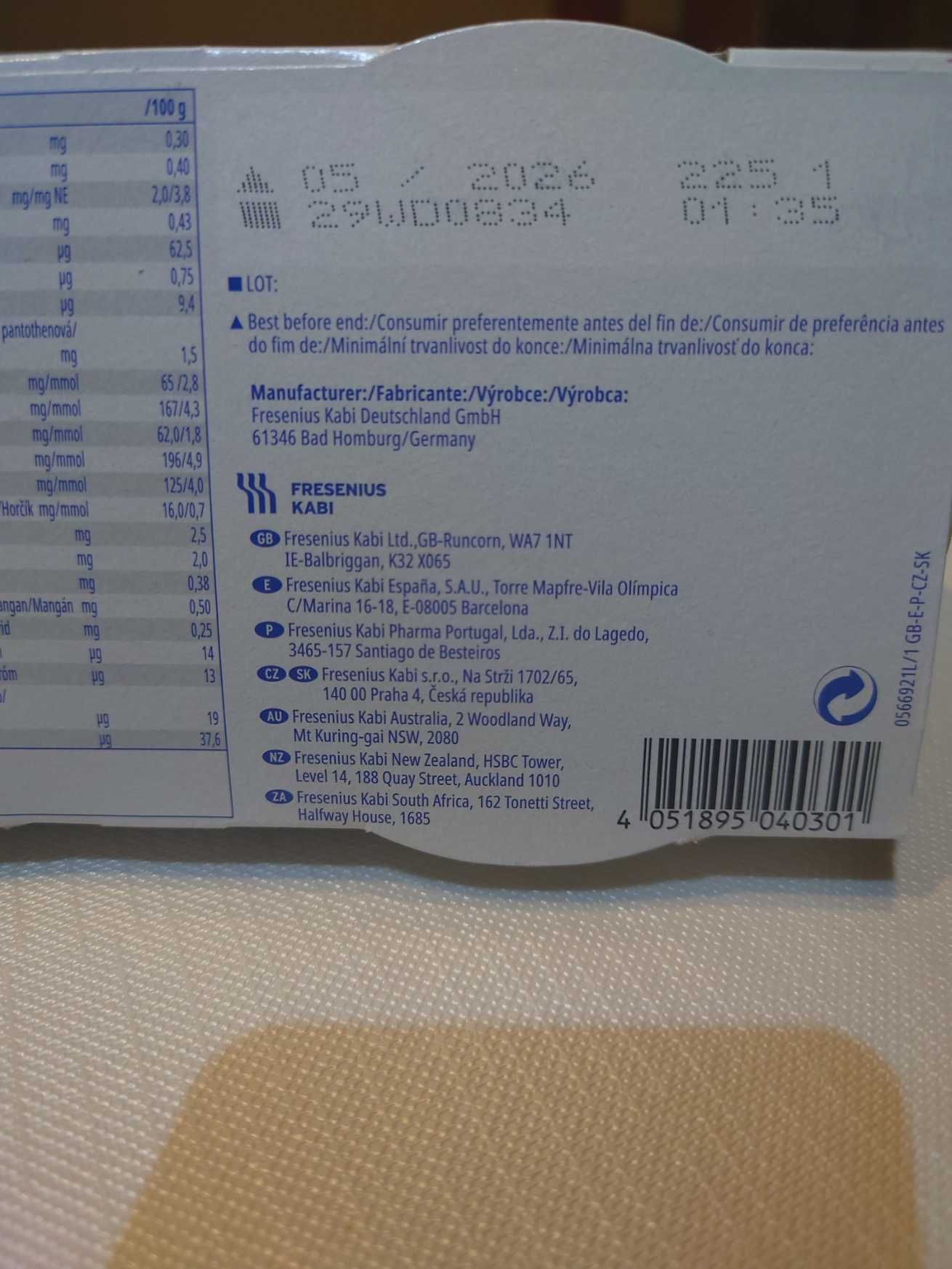 Suplementos Alimentares FRESUBIN