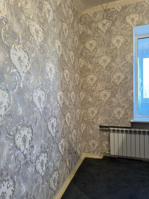 Поклейка обоев, покраска шпоклевеа