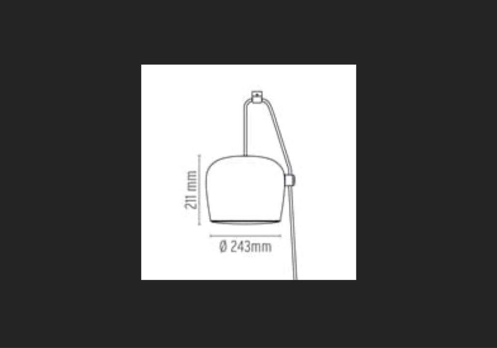 Lampa flos aim 3 potrójna braz anodowany zlota stare zloto