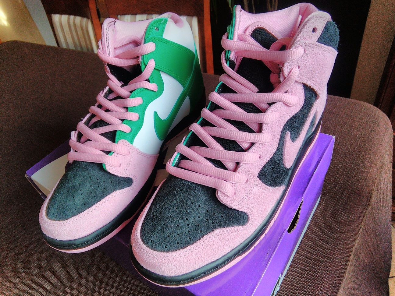 (Eur 43/27,5 cm) Nike SB Dunk High Invert Celtics CU7349,-001 Jordan 1