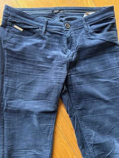 Calças - Marca Massimo Dutti - Cor azul marinho - Tam 38
