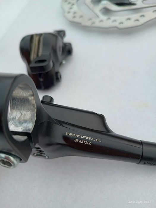 Klamki Shimano BL-MT200 zaciski hamulcowe tarcze SM-RT10 160mm kpl.