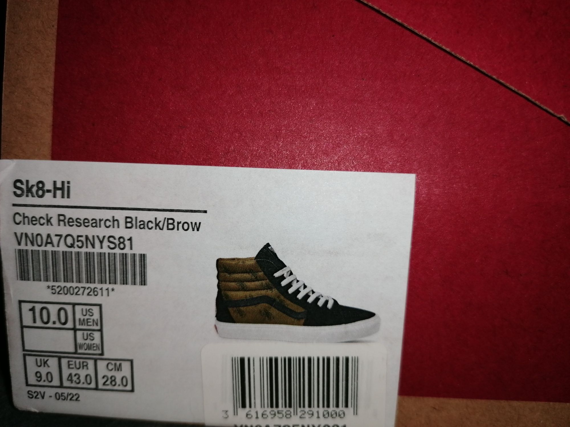 Nowe Vans Sk8-Hi 43