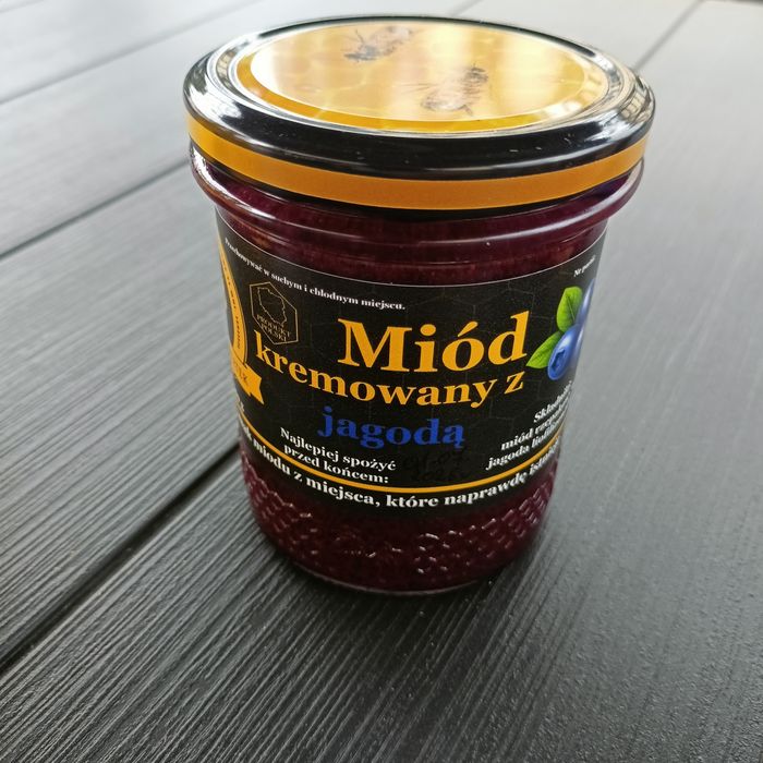 Miód z jagoda kremowany