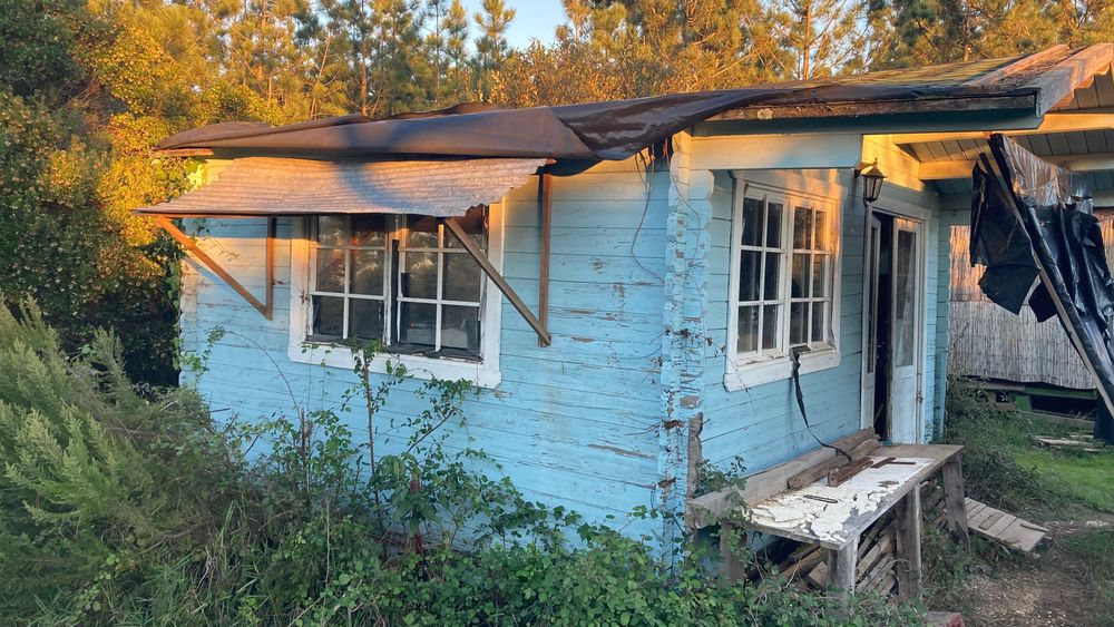 2 bungalows de madeira