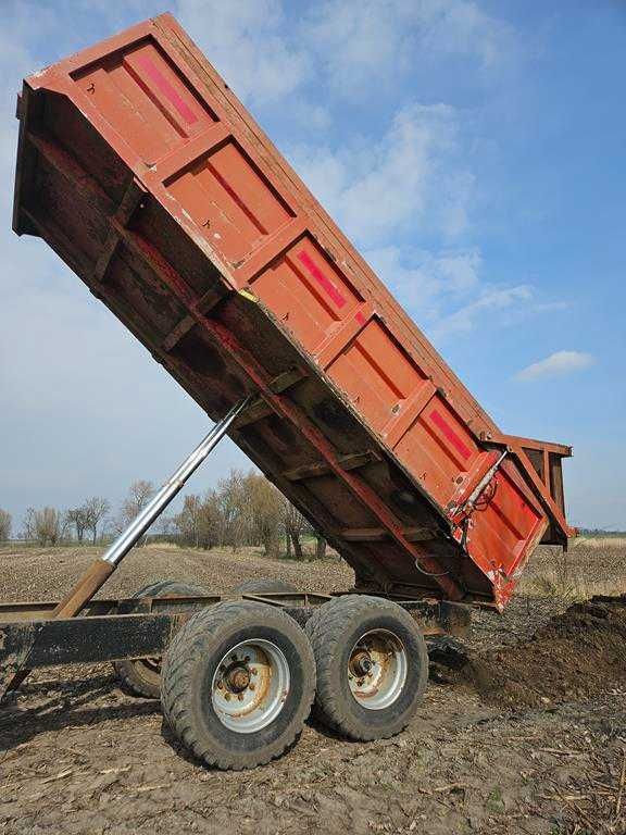 Przyczepa rolnicza tandem, wywrotka, skorupowa