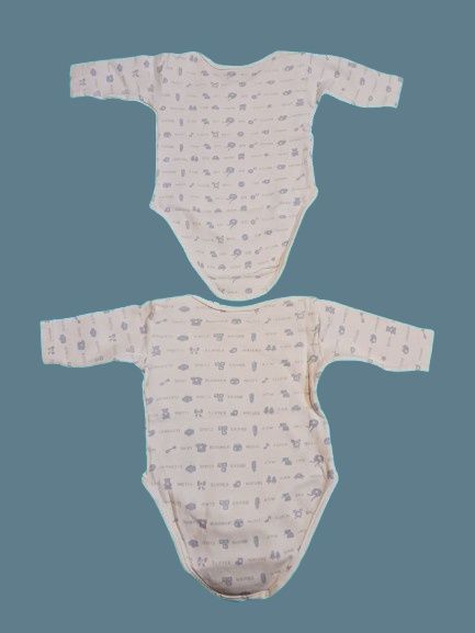 2 Bodys - 1 mês. 100% algodão