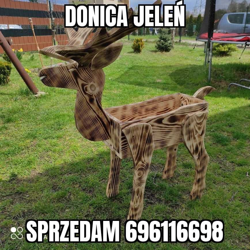 kwietnik skrzynka donica doniczka ozdoba jeleń łania Renifer