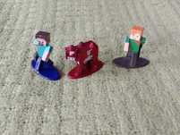 Metalowe figurki Minecraft