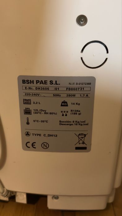 Desumificador Ufesa Humisan 12 litros