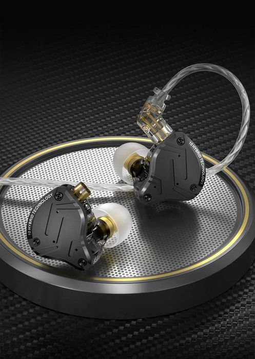 KZ ZS10 PRO X (Hi-Res, 1DD+4BA) – Гібридні навушники для крутого аудіо
