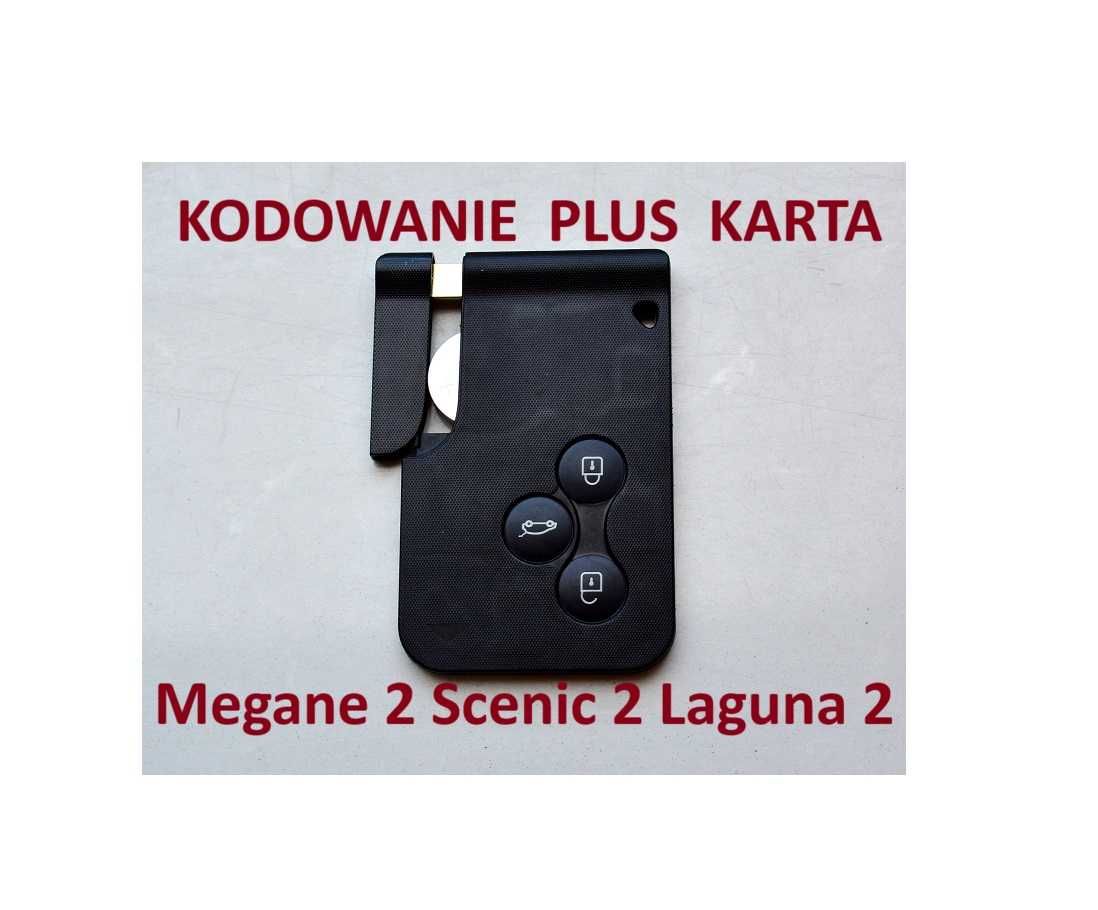 Nowa Karta Renault Megane 2 Scenic 2 Laguna 2 z  Kodowaniem