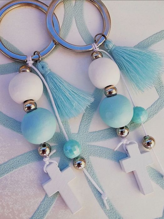 Porta-chaves delicados - lembranças  batizado, comunhão, casamento