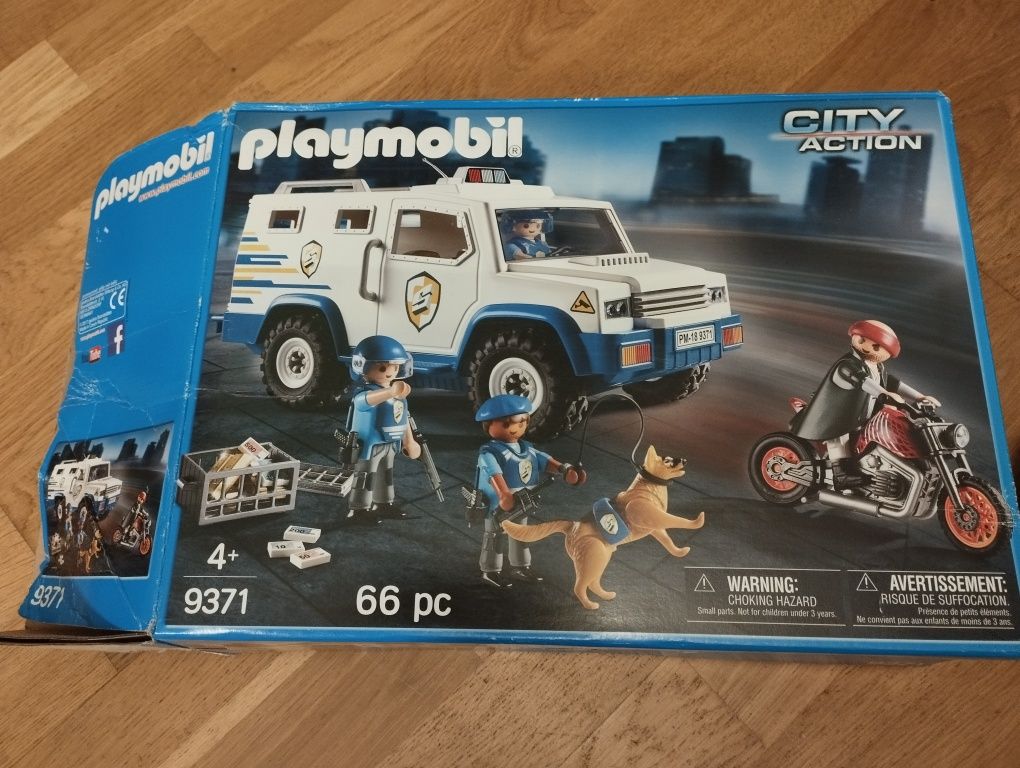 Playmobil 9371 klocki transporter pieniędzy