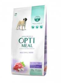 Корм OptiMeal (Оптимил) для собак малых пород с уткой 12 кг