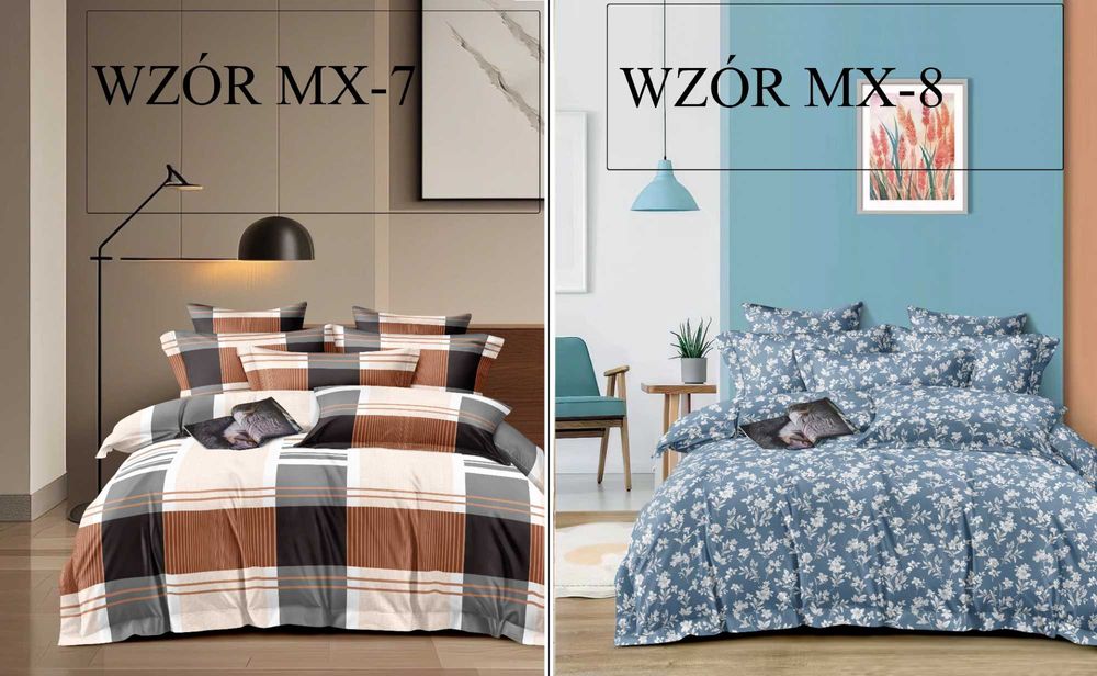 Pościel 140x200 + 1x poduszka 70x80 komplet mikrofibra na zasuwak