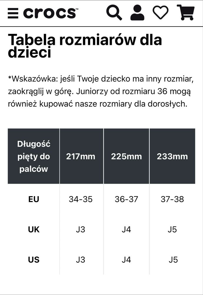 Crocs J4, rozm. 36-37, dł. wkł. 22.5 cm granatowe db+