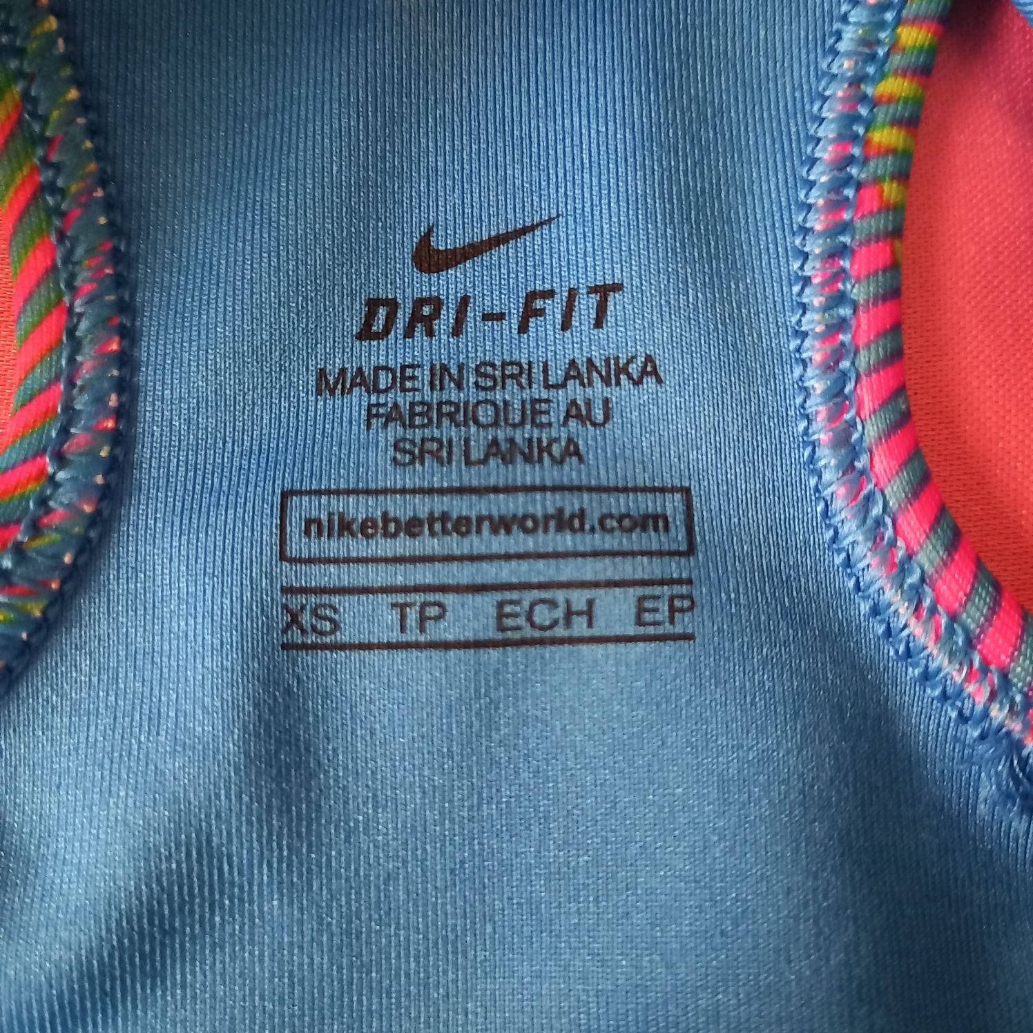 Stanik Nike Dri-Fit biustonosz sportowy niebieski XS fitness jogging