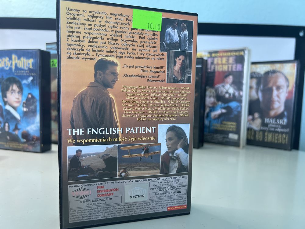 Angielski Pacjent film kaseta vhs