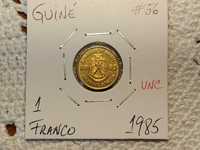 Guiné - moeda de 1 franco de 1985 UNC